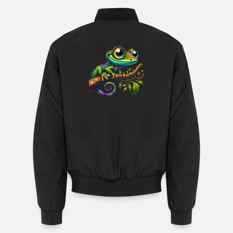 Gecko - Bomber unisexe - noir
