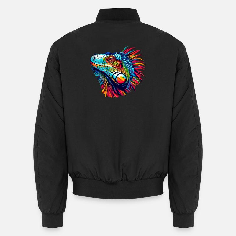 Iguana - Unisex Bomber Jacket - black