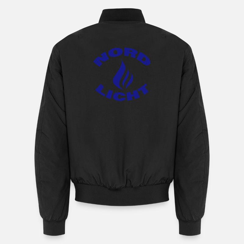 NORDLICHT - Unisex Bomberjacke - Schwarz