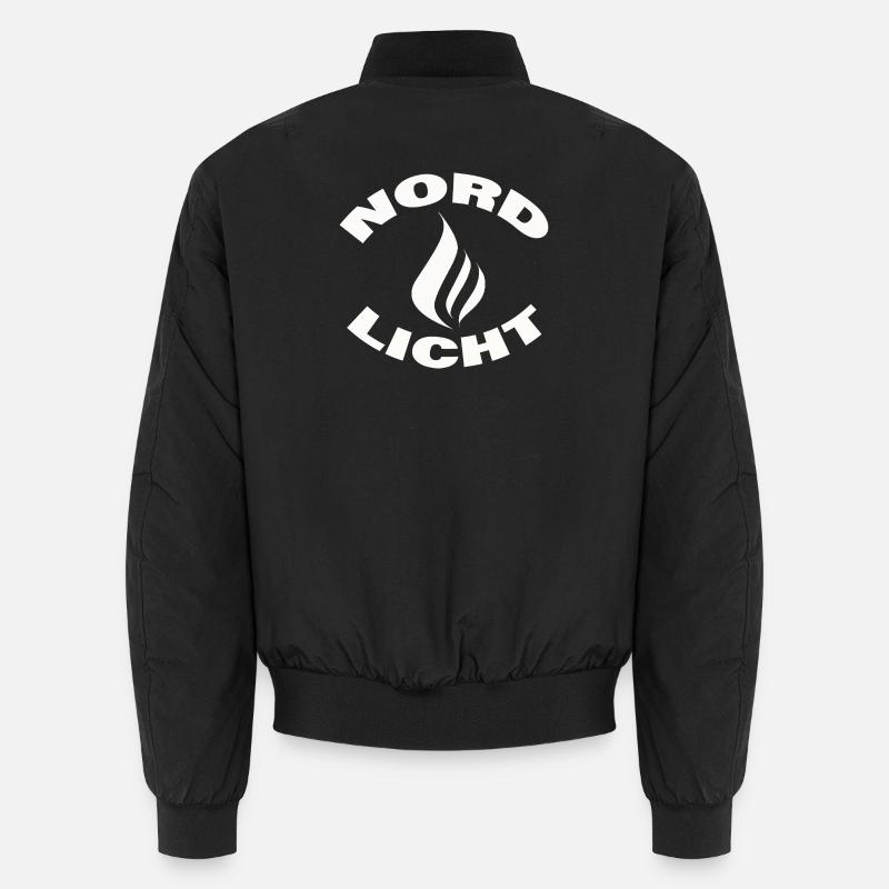 AURORA BOREALIS - Unisex Bomber Jacket - black
