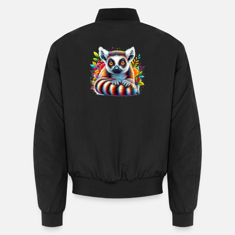 Lemur - Unisex Bomber Jacket - black
