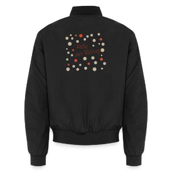 Kölle am Rhing - Unisex Bomberjacke - Schwarz - Hinten - AI Model Male 185 light (185cm)