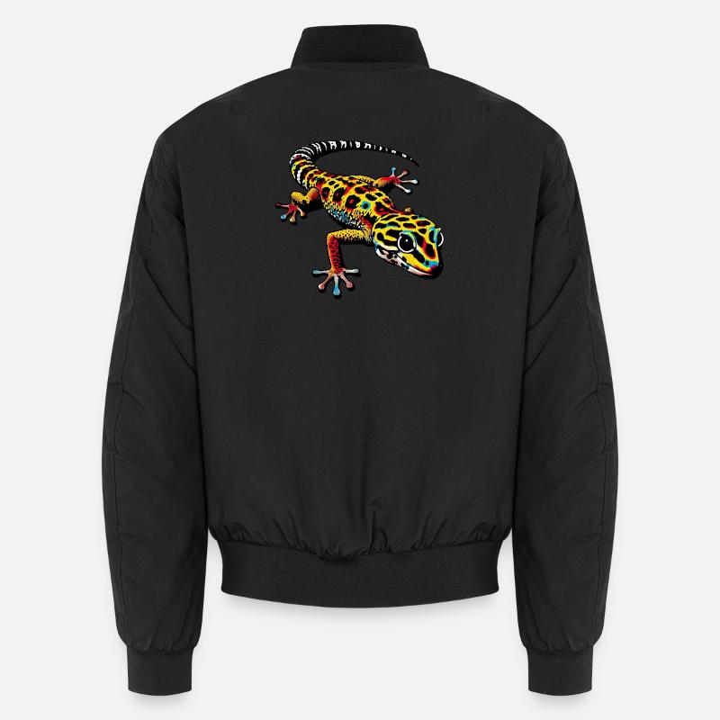 Gecko - Unisex Bomber Jacket - black