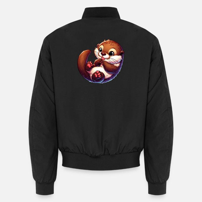 Otter - Unisex Bomberjacke - Schwarz
