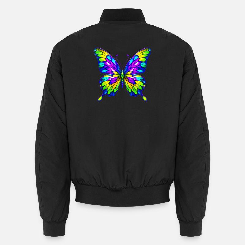 Butterfly - Unisex Bomber Jacket - black