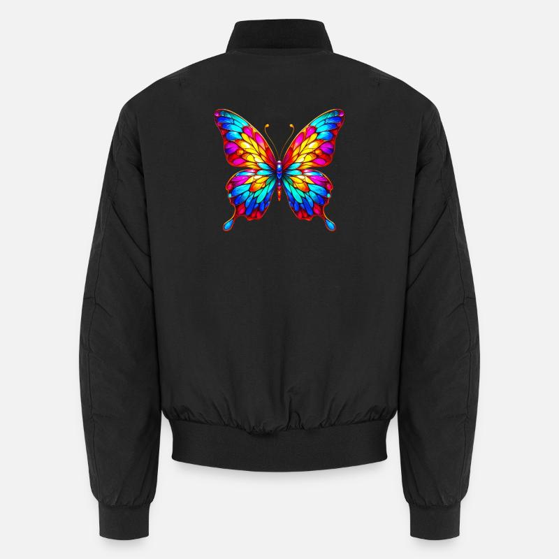 Schmetterling - Unisex Bomberjacke - Schwarz