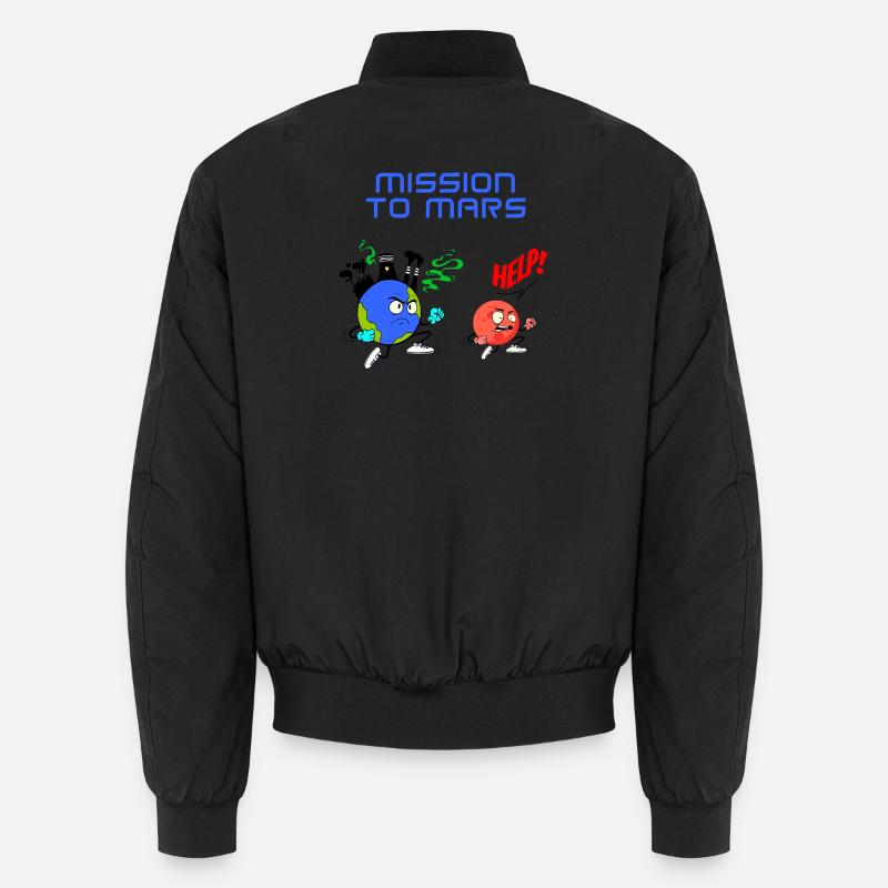 Mission to Mars - Unisex Bomber Jacket - black