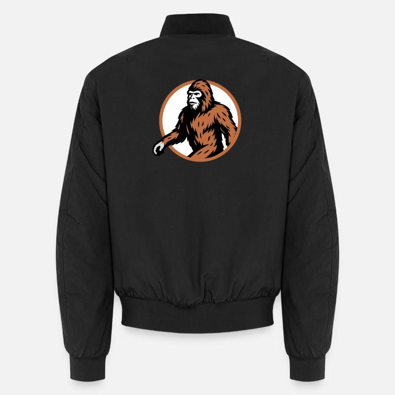 Bigfoot mysterious cryptid creature art Unisex Bomber Jacket