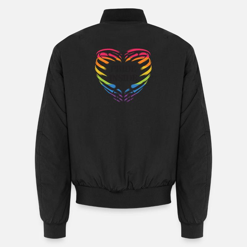 LGBT Pride Monat - Pride Inside - Unisex Bomberjacke - Schwarz