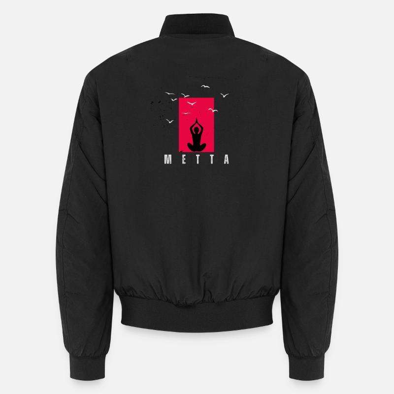 Méditation Metta - Bomber unisexe - noir