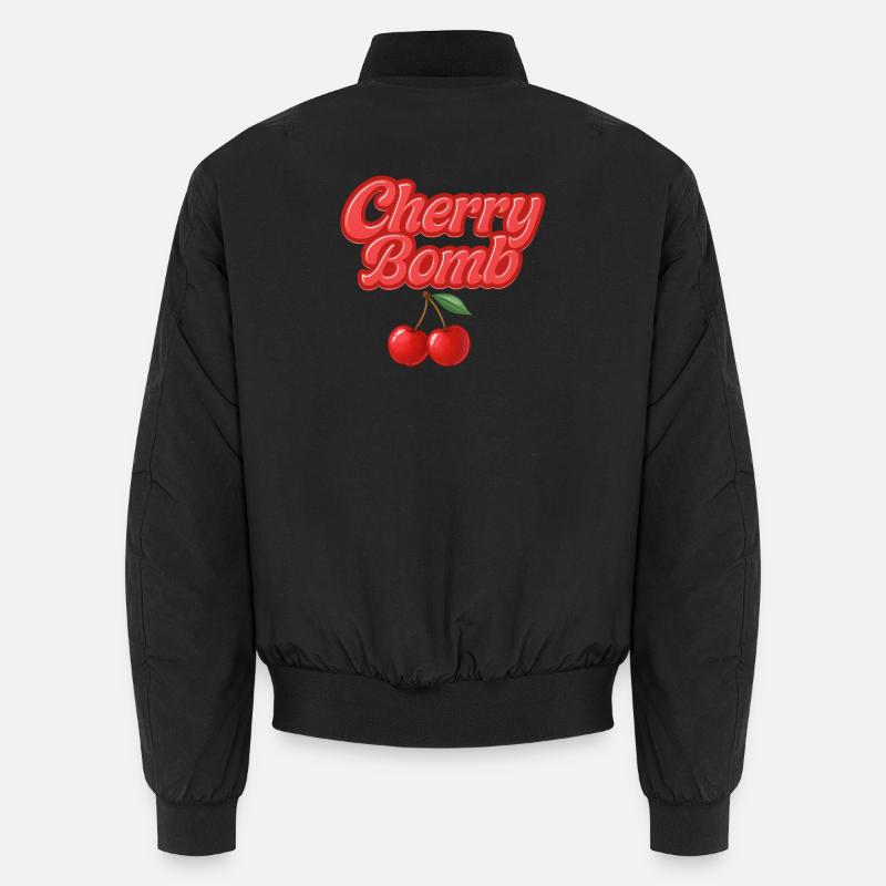bombe cerise / design Y2K Bomber unisexe