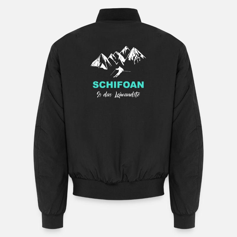 Skiing is the easiest thing Unisex Bomber Jacket