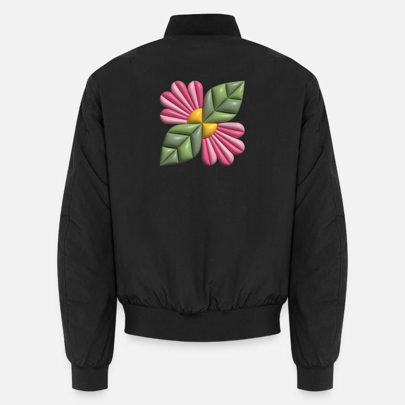 Carré de fleur 3D Bomber unisexe