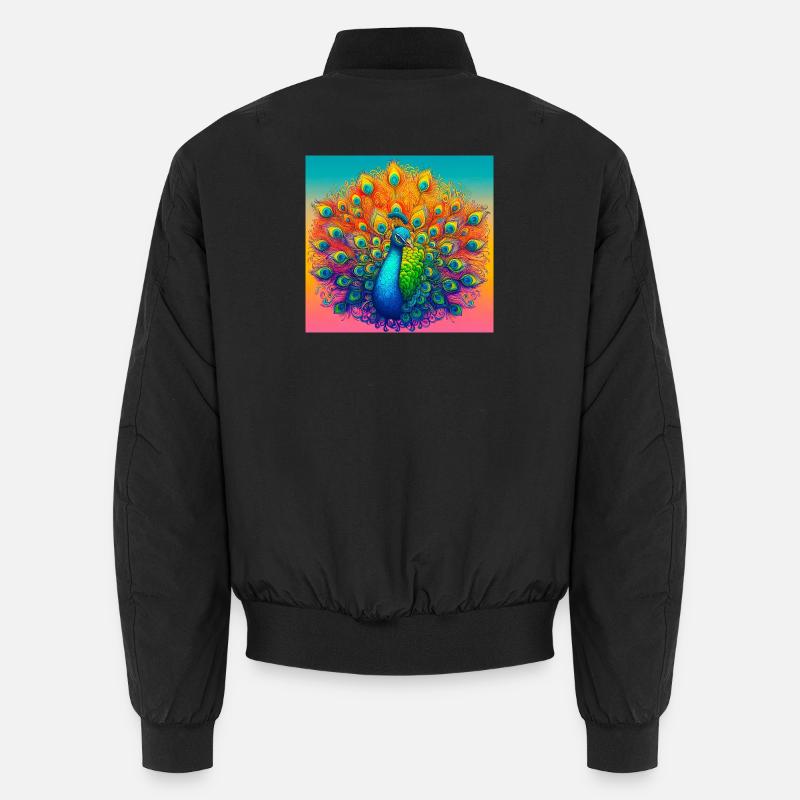 peacock Unisex Bomber Jacket