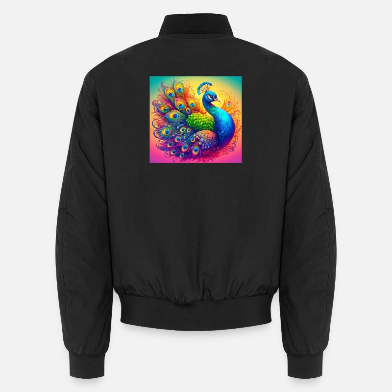peacock Unisex Bomber Jacket