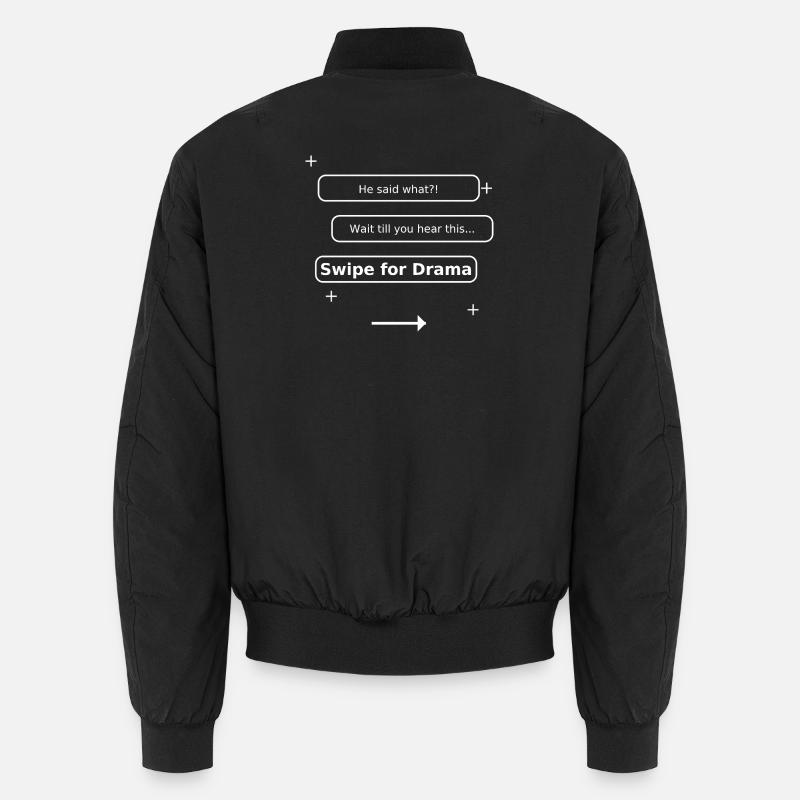 Swipe for Drama Unisex Bomber Jacket
