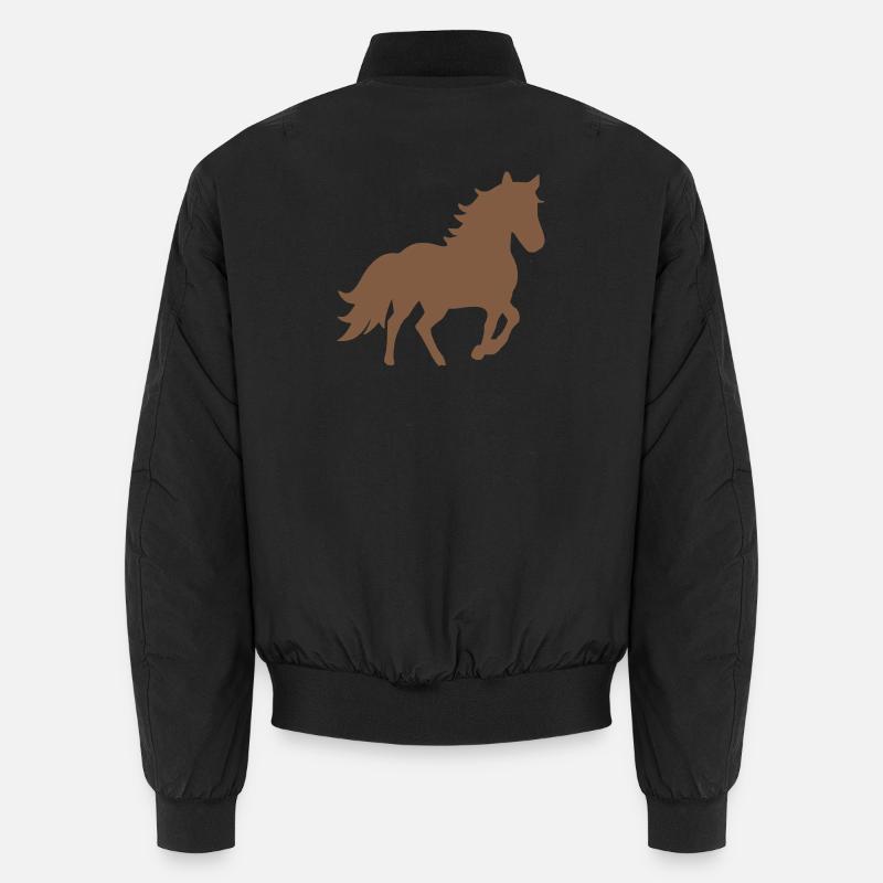 Silhouettes de cheval Cadeau Cavalier Bomber unisexe