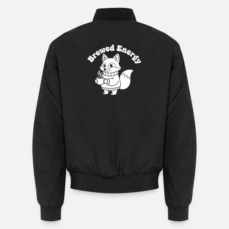 KaffeeFuchs Pullover Motiv - Unisex Bomberjacke - Schwarz