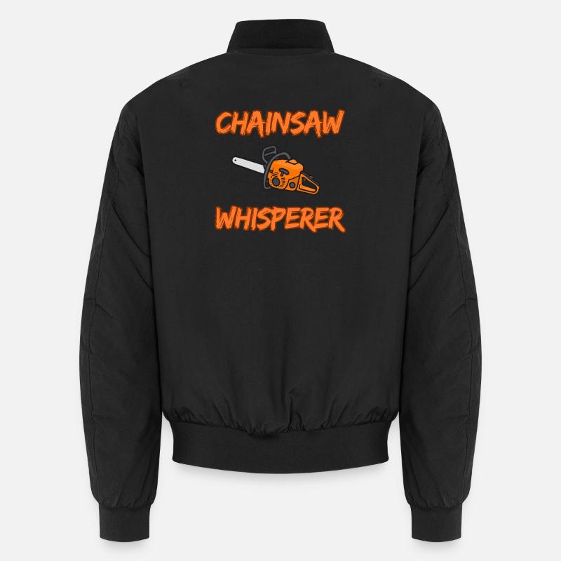 Whisperer à la tronçonneuse - Conception drôle de bûcheron Bomber unisexe