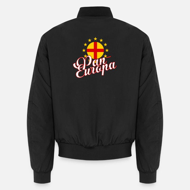 Pan-Europa Retro-Skript - Unisex Bomberjacke - Schwarz