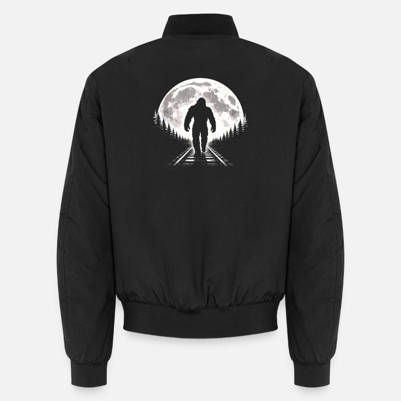 Bigfoot sur les voies ferrées - Bomber unisexe - noir