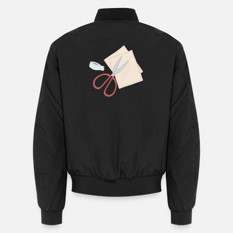 Studio de papier motif de ciseaux créatifs Bomber unisexe