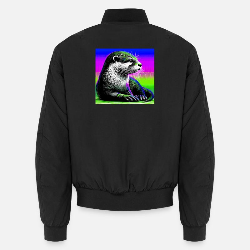 Otter - Unisex Bomberjacke - Schwarz