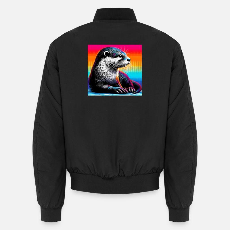 loutre - Bomber unisexe - noir