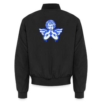 Ailes de figurine d’ange - Bomber unisexe - noir - Dos - AI Model Male 185 light (185cm)