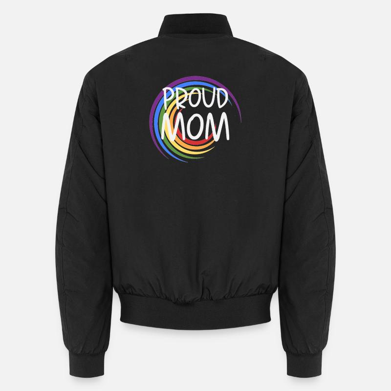 Proud Mom Regenbogen  Unisex Bomberjacke