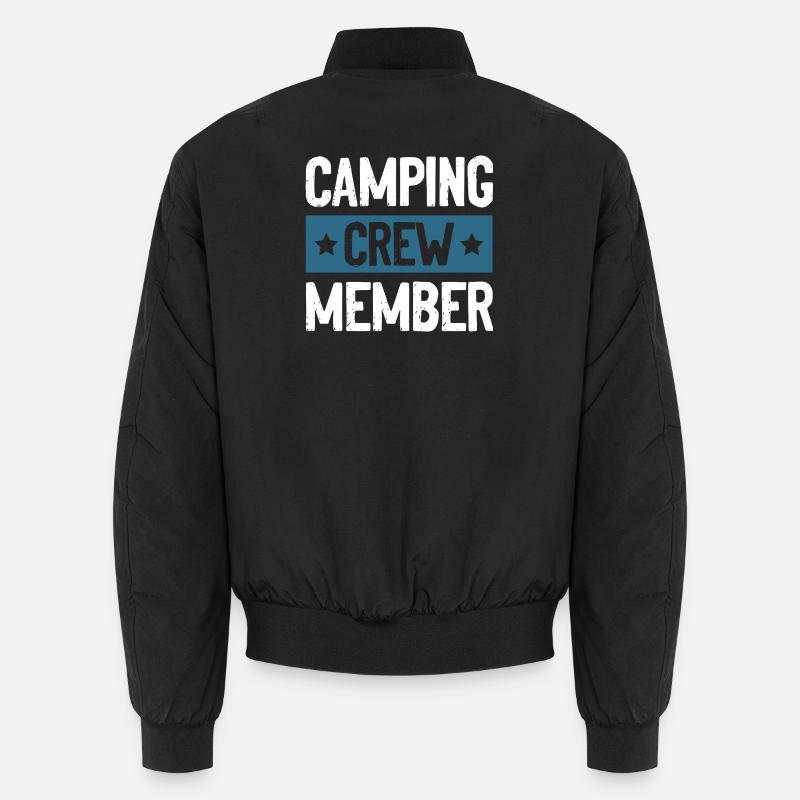 Camping Crew - Unisex Bomberjacke - Schwarz