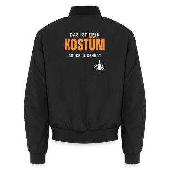 Das ist mein Kostüm Halloween Spruch Gruselig - Unisex Bomberjacke - Schwarz - Hinten - AI Model Male 185 light (185cm)