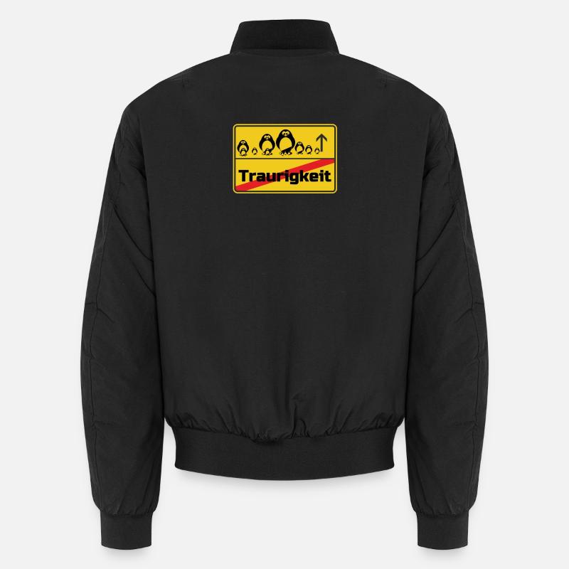 Ortsschild Pinguine Geschenk Unisex Bomberjacke