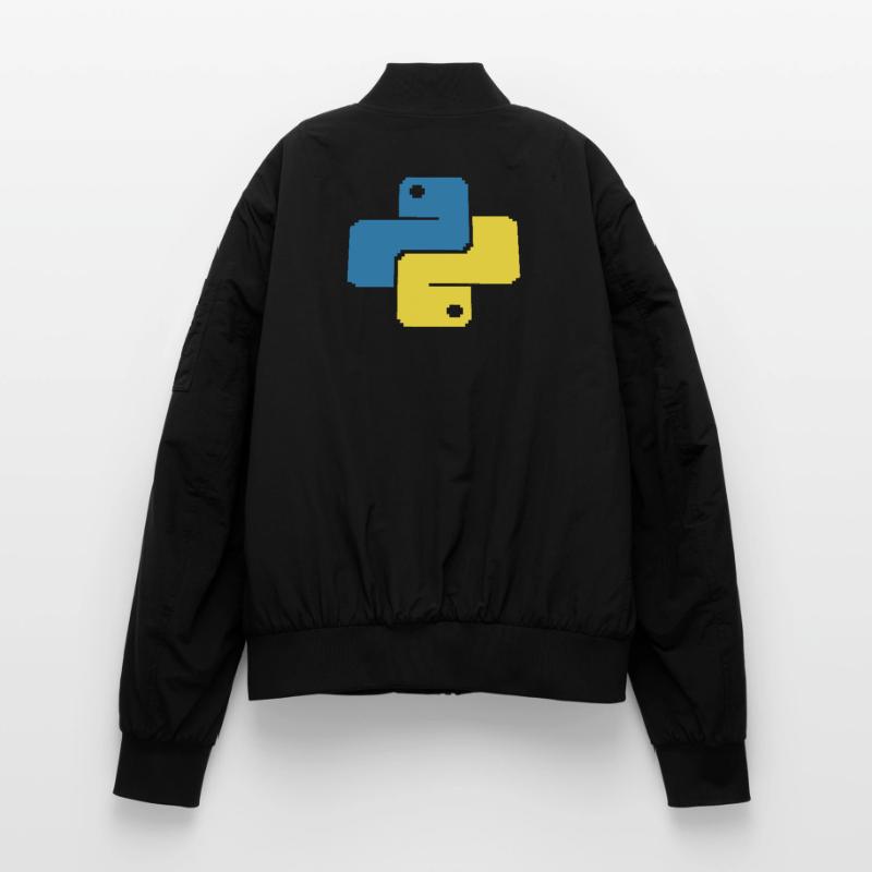 Python Pixelart Unisex Bomberjacke