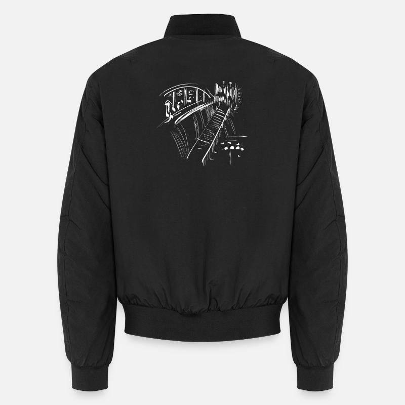 Architecture bridge Unisex Bomber Jacket