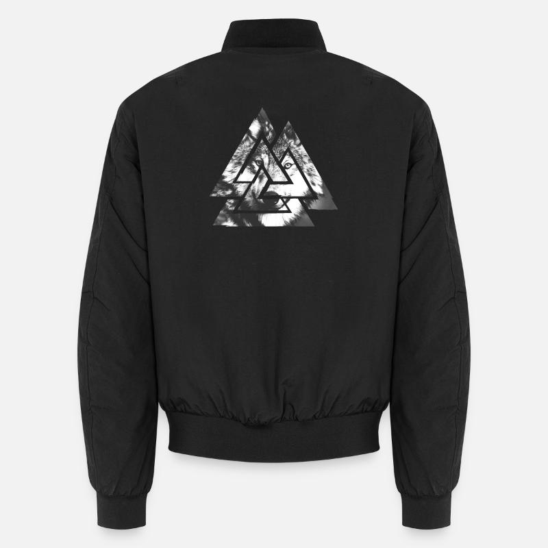 Valknut, symbole d’Odin - Avec Wolf Bomber unisexe