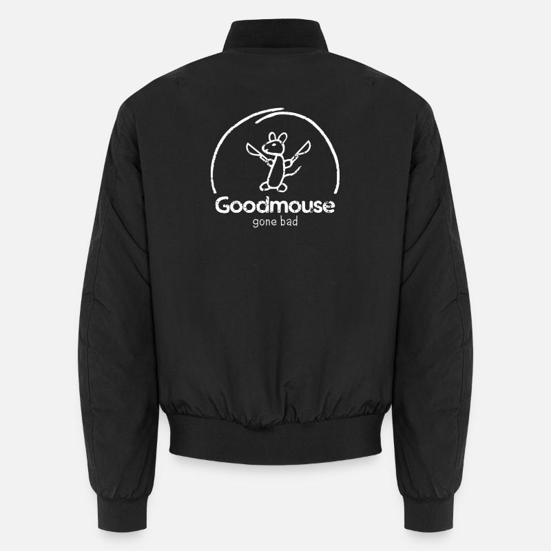 "Goodmouse" Maus mit coolem bösem Spruch Unisex Bomberjacke