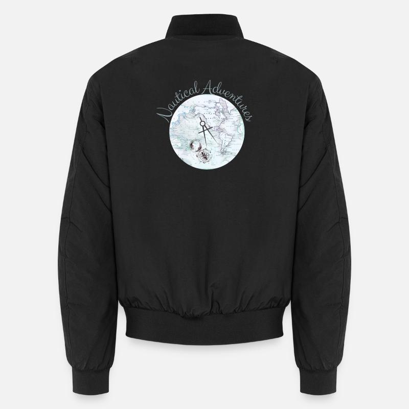 Nautical Adventures - Sailing Cruising Apparel - Unisex Bomberjacke - Schwarz