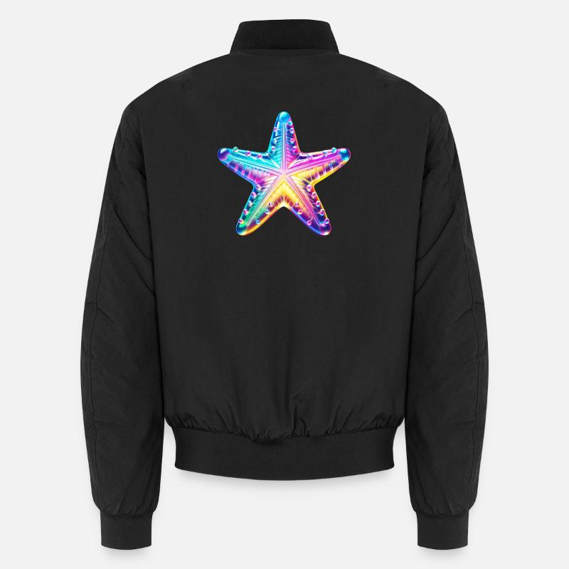 Seestern - Unisex Bomberjacke - Schwarz