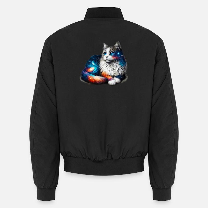 Cat - Unisex Bomber Jacket - black