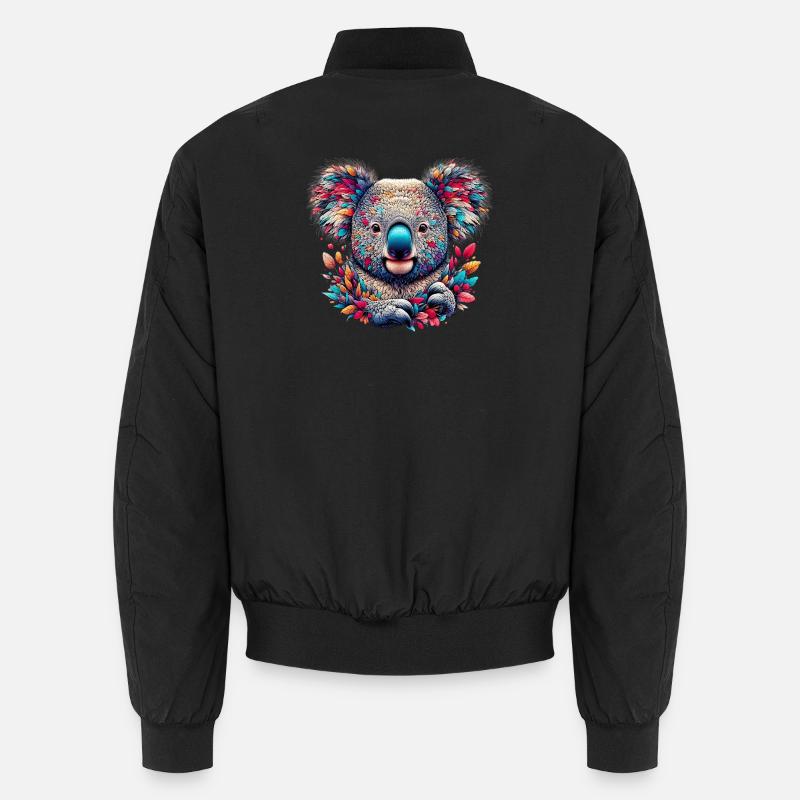 Koala - Unisex Bomber Jacket - black