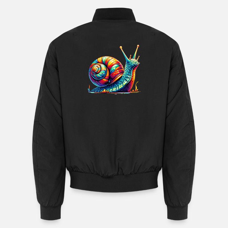 Schnecke Unisex Bomberjacke