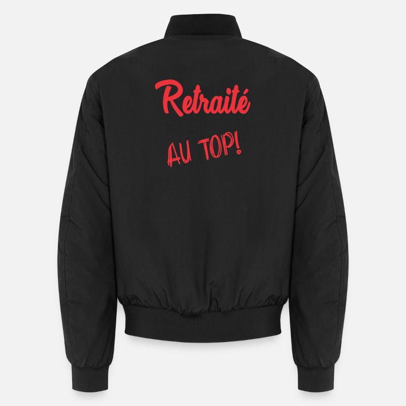 RETRAITE. RETRAITE. RETRAITEE - Bomber unisexe - noir