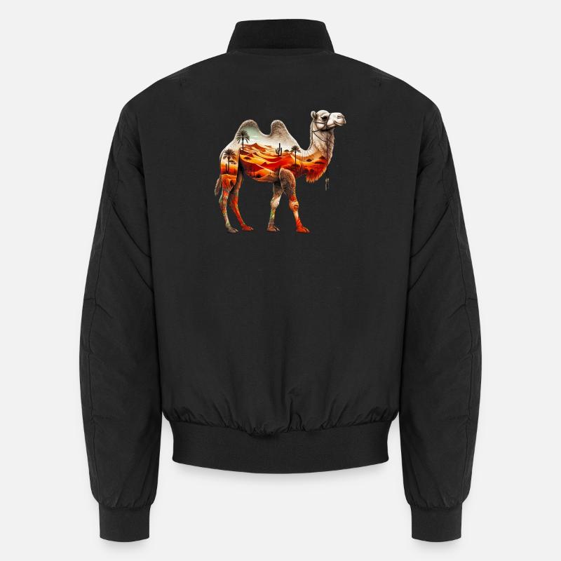 Kamel - Unisex Bomberjacke - Schwarz