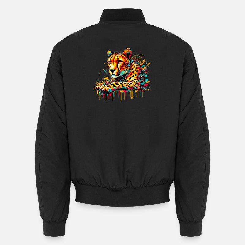 Cheetah - Unisex Bomber Jacket - black