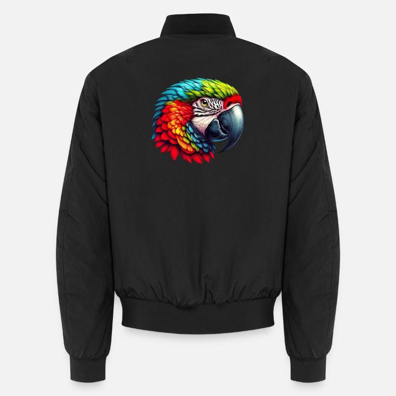 Perroquet - Bomber unisexe - noir