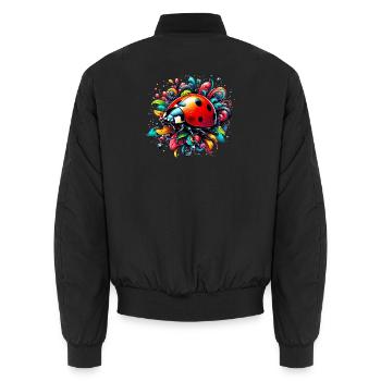 Coccinelle - Bomber unisexe - noir - Dos - AI Model Male 185 light (185cm)
