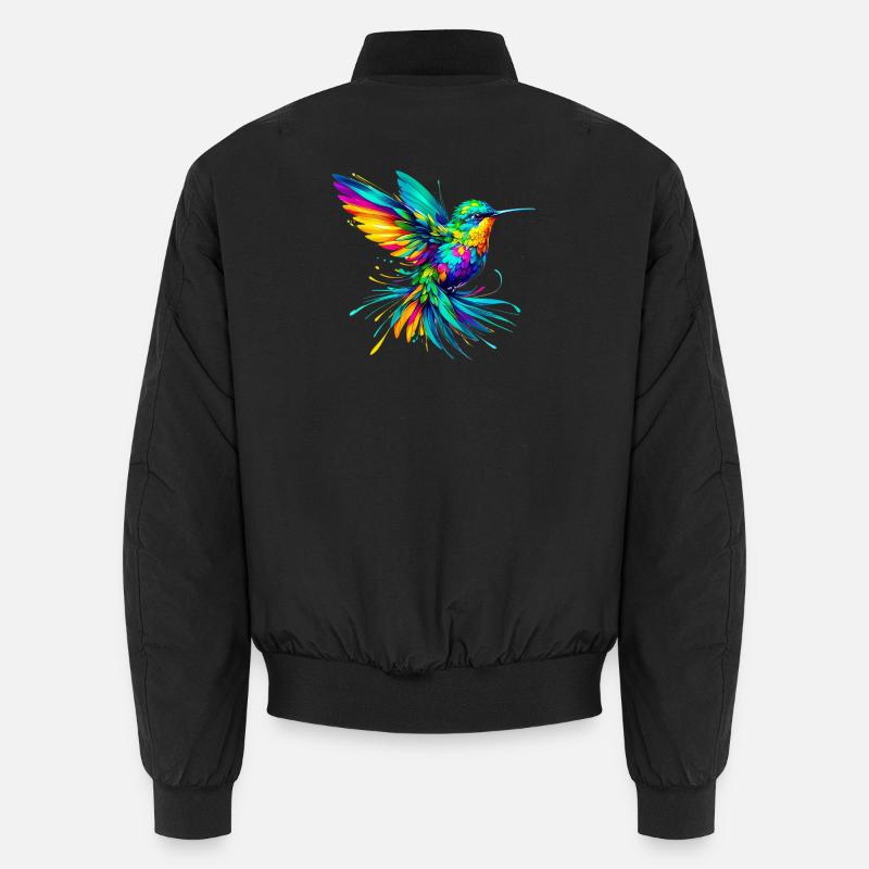 Hummingbird - Unisex Bomber Jacket - black