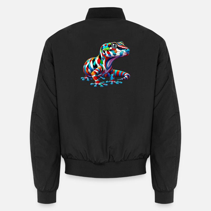 Gecko - Unisex Bomberjacke - Schwarz