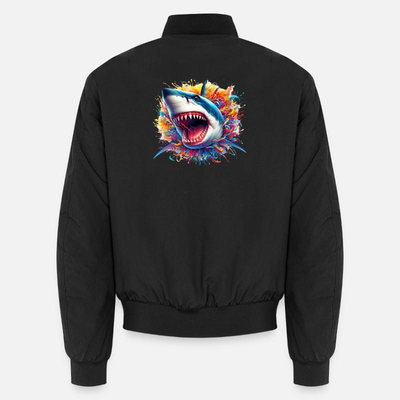 Requin - Bomber unisexe - noir